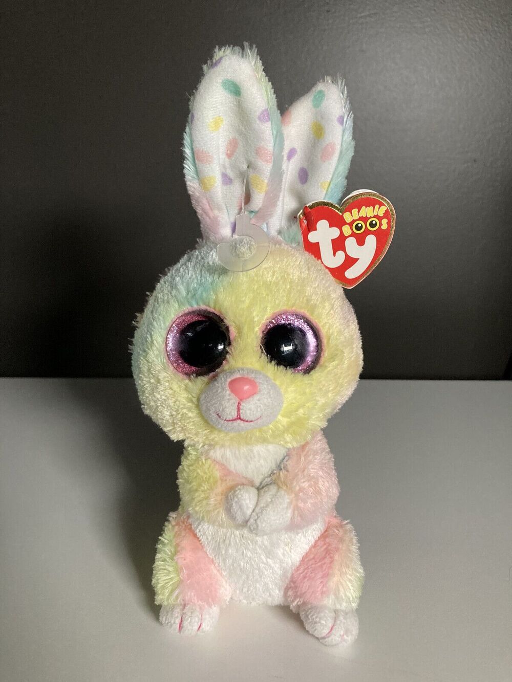 Ty Beanie Baby Boos • Bubby • Bunny Rabbit • 6" NEW Plush Stuffed Animal